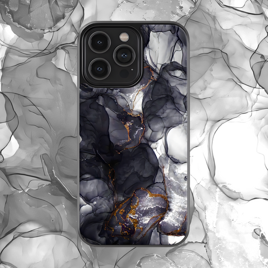 Grey Marble Mobile Glass Case